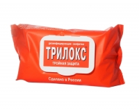 Салфетки для дезинфекции "Трилокс" пакет с крышкой 120 шт